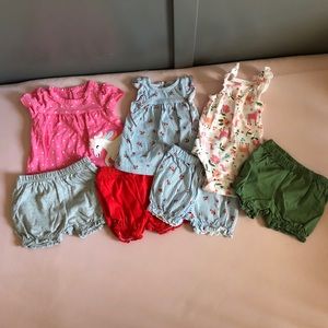 Never worn Carter’s 3 month bundle